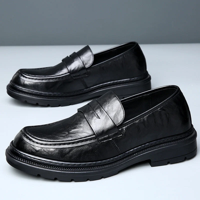 Herren Elegante Ledermokassins mit rutschfester Sohle