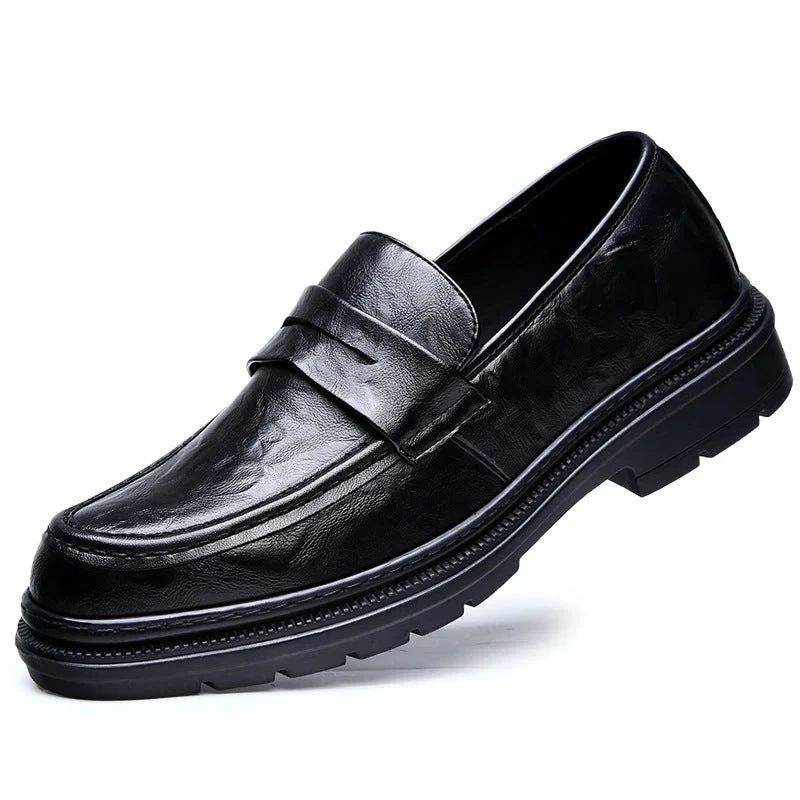 Herren Elegante Ledermokassins mit rutschfester Sohle