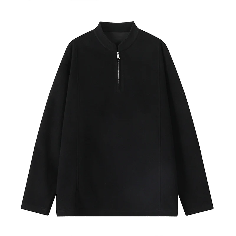 Herren Modernes Halbzip-Sweatshirt mit kurzem Reißverschluss und cleanem Minimaldesign Nord Taschen