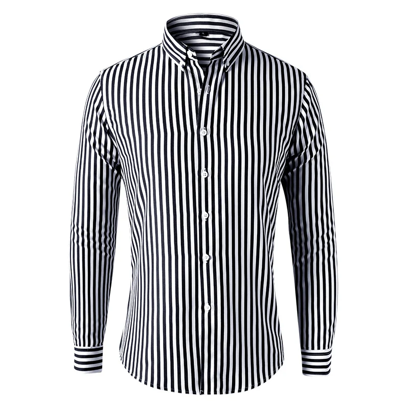 Herren Gestreiftes Slim‑Fit Hemd mit Button‑Down‑Kragen und taillierter Silhouette Nord Taschen