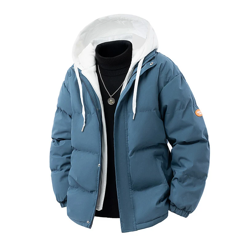 Herren Gepolsterte Wintersteppjacke mit integrierter Kapuzen-Innenlage und winddichter Thermofüllung Nord Taschen