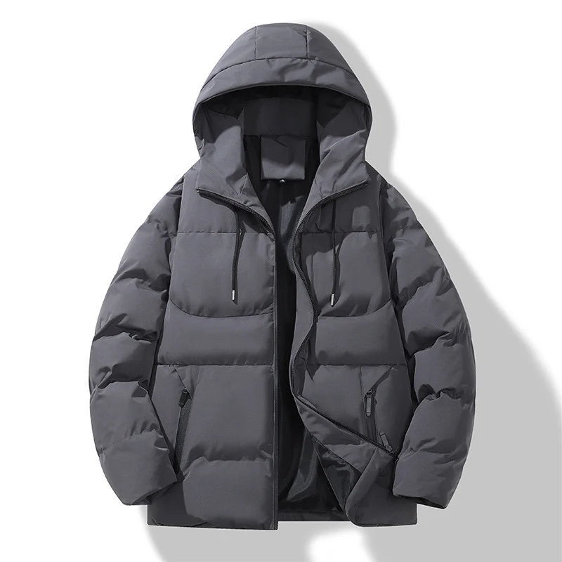 Herren Gepolsterte Steppkapuzenjacke mit Thermofüllung und winddichter Außenhaut Nord Taschen