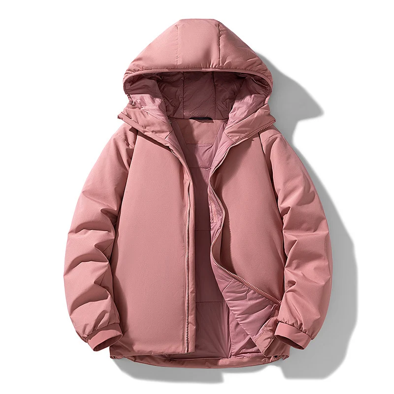 Herren Gefütterte Thermo-Winterjacke mit Kapuze, winddichter Shell und elastischen Bündchen Nord Taschen