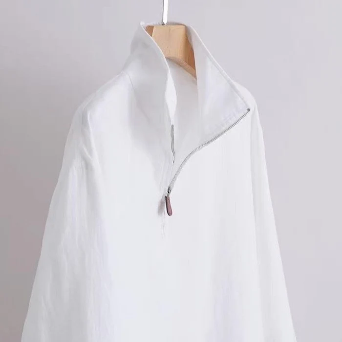 Unisex leichter Kurzzip-Anorak mit Stehkragen Nord Taschen