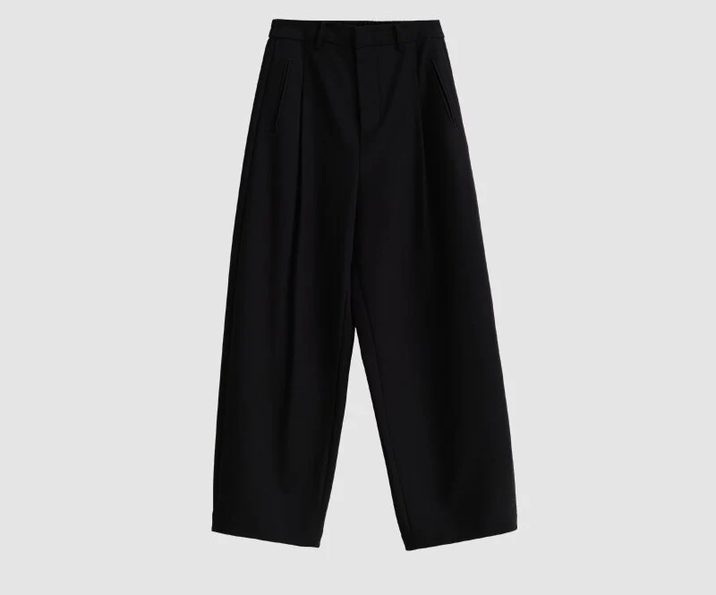 Damen Tailored Highwaist-Culottehose mit Bundfalten und Eingrifftaschen Nord Taschen