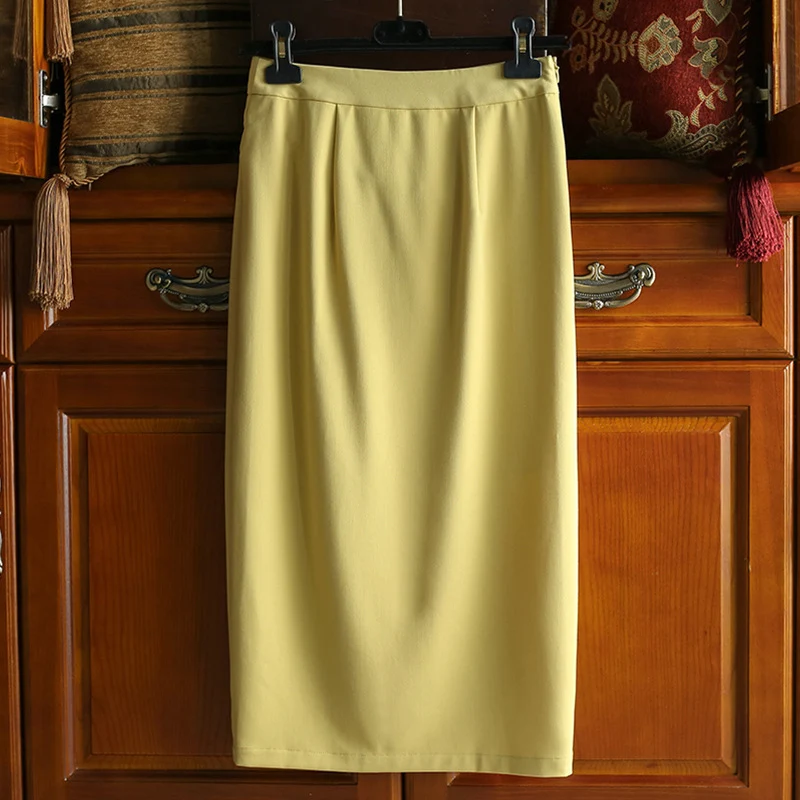 Damen Taillierter Midirock mit seitlichem Knotendetail und Drapierung Nord Taschen