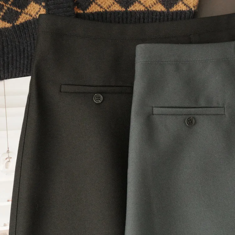 Damen Taillierter Midirock mit Frontschlitz und Stretch-Futter Nord Taschen