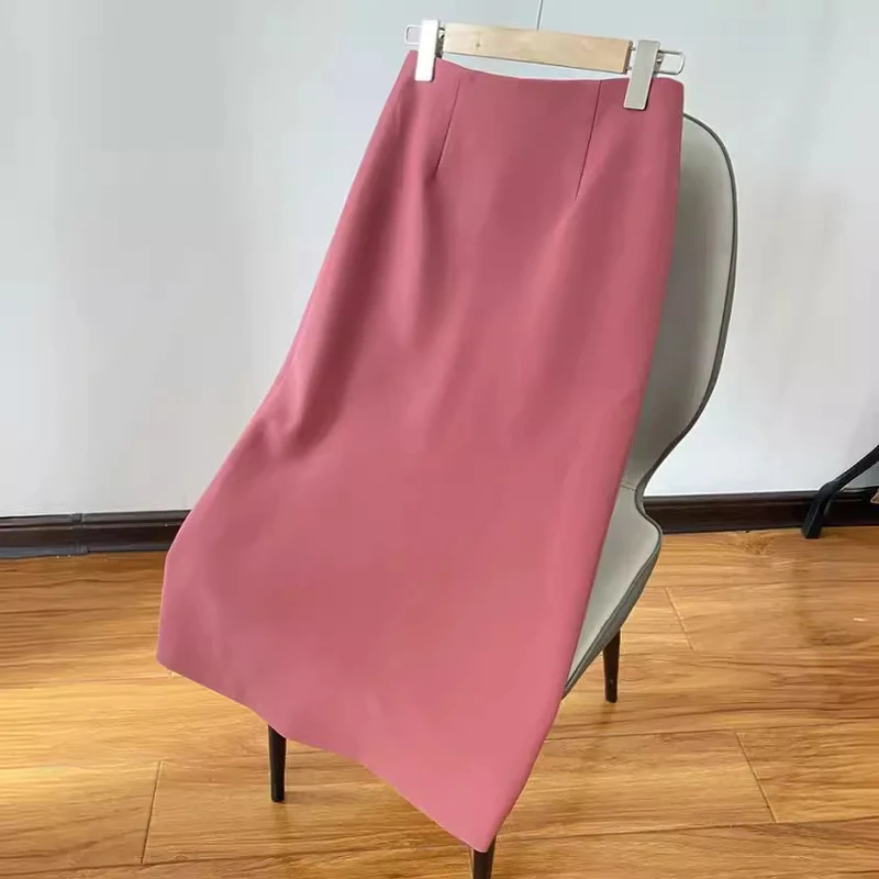 Damen Taillierter Midirock in gerader Silhouette aus feinem Stretch‑Crepe Nord Taschen