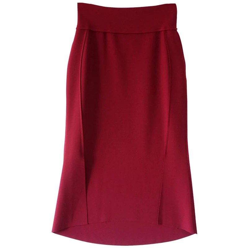 Damen Taillenhoher Midirock mit schlanker A‑Linien‑Silhouette Nord Taschen