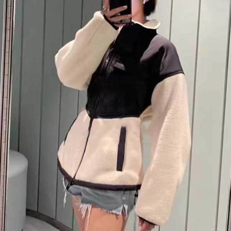 Damen Hybrid-Fleecejacke mit wattiertem Oberteil, Stehkragen und tailliertem Schößchen Nord Taschen