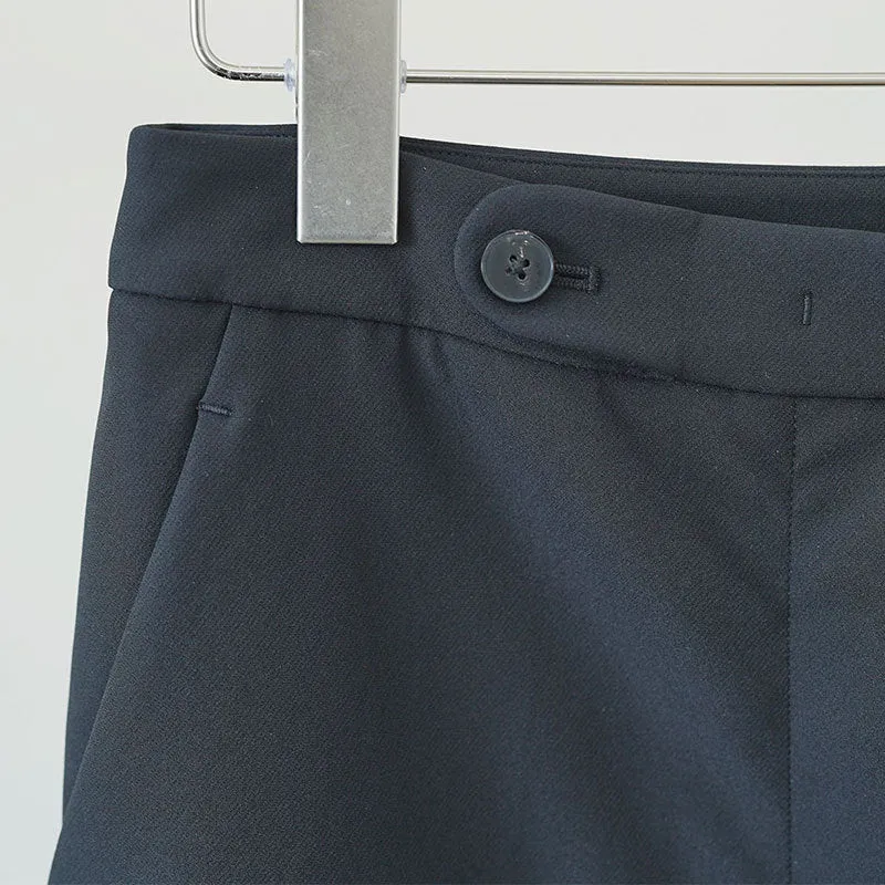 Damen Hochtaillierte, gerade geschnittene Anzughose mit verdecktem Verschluss und Bundriegel Nord Taschen