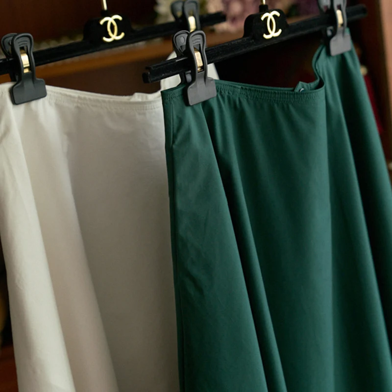 Damen Fließender Midirock mit hohem Bund und schwingender Teller‑Silhouette Nord Taschen