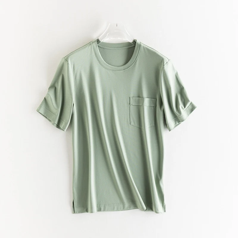 Herren Kurzärmeliges Pocket-T-Shirt aus feinem Modal-Jersey Regular Fit Nord Taschen