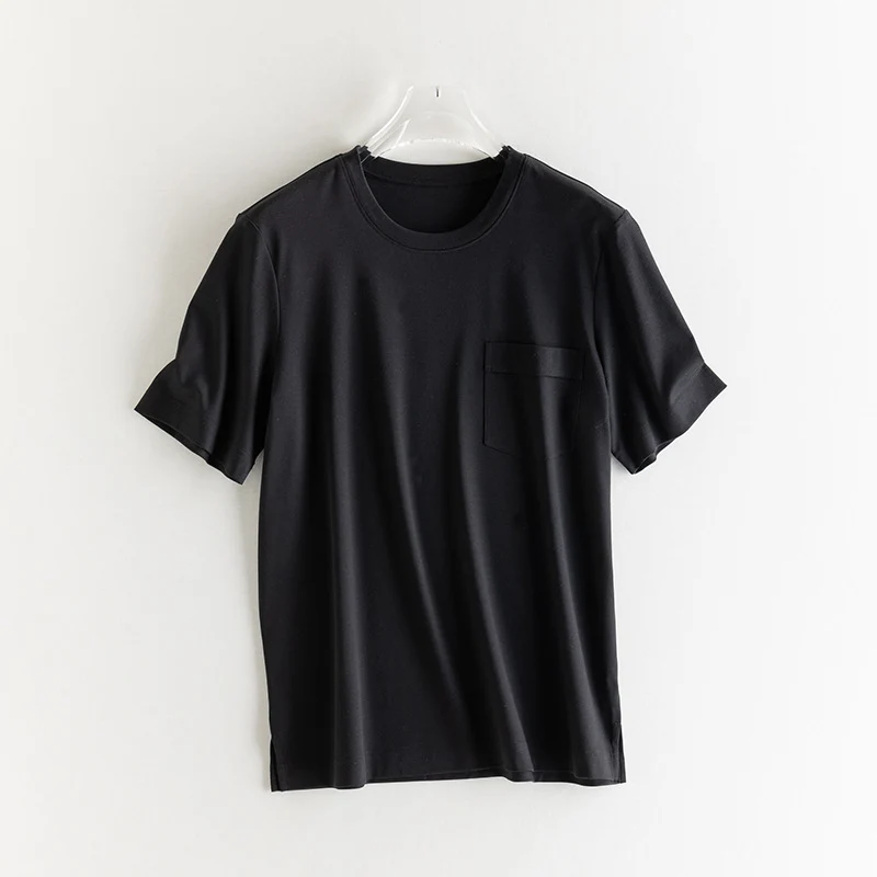 Herren Kurzärmeliges Pocket-T-Shirt aus feinem Modal-Jersey Regular Fit Nord Taschen