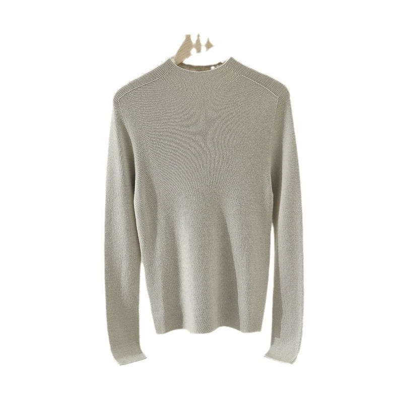 Damen Schlanker Feinstrick-Rundhalspullover mit Raglan-Schultereinsatz Nord Taschen