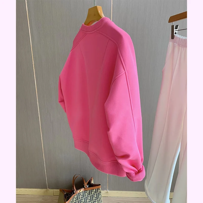 Damen Oversize-Sweatshirt mit Rippbündchen und softer Innenseite Nord Taschen