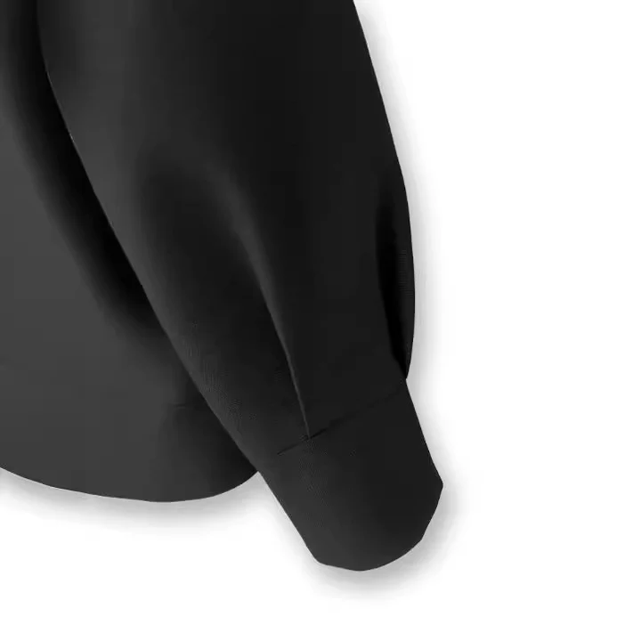 Damen Oversize kragenlose Blazerjacke mit kontrastpaspel & Pattentaschen Nord Taschen