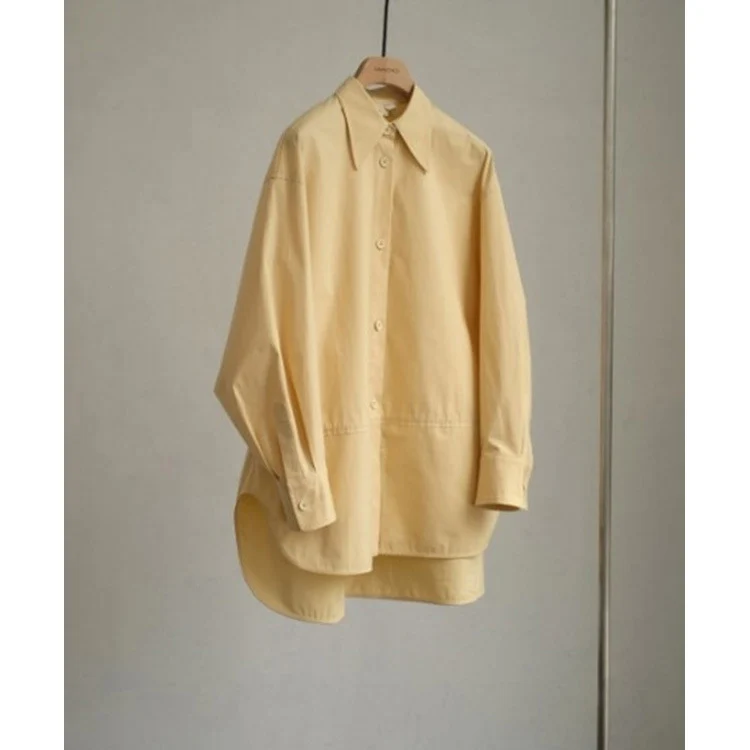 Damen Oversize-Hemdbluse mit verlängertem Rückensaum und kastiger Silhouette Nord Taschen