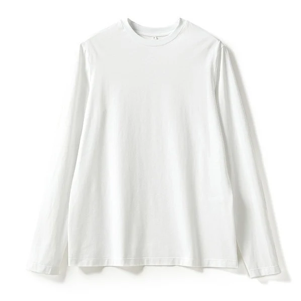 Damen Langarm-Basicshirt aus Bio-Baumwolle mit Rundhalsausschnitt und schmaler Passform Nord Taschen