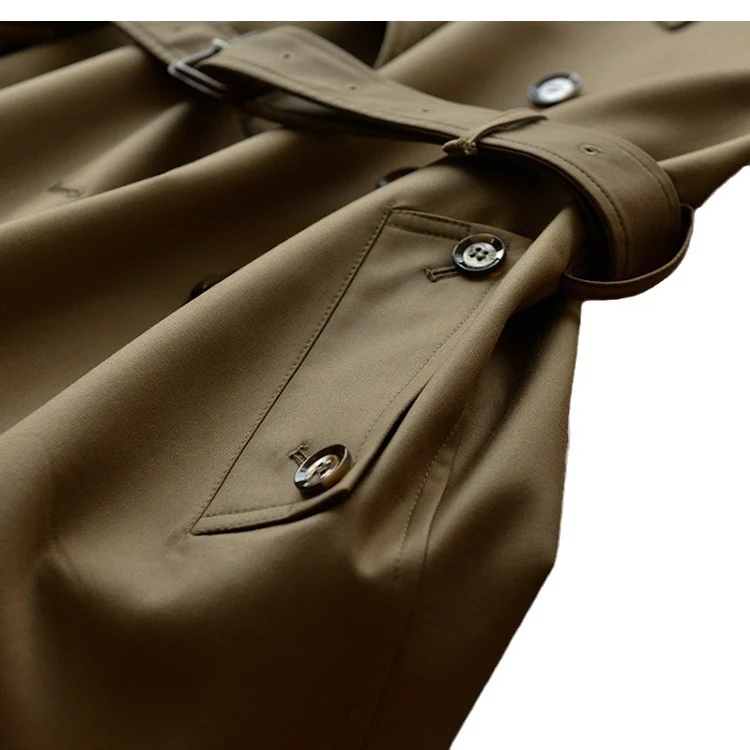 Damen Kurztrench mit Boxy‑Silhouette, doppelreihig und taillierbarem Gürtel Nord Taschen