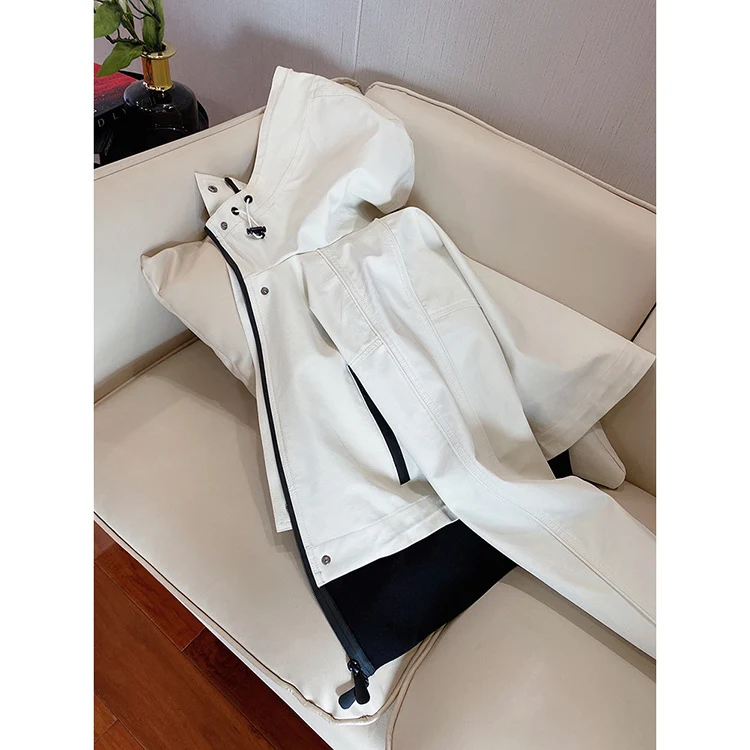 Damen Kurzjacke mit Kapuze, Mesh-Futter & verdecktem Reißverschluss Nord Taschen