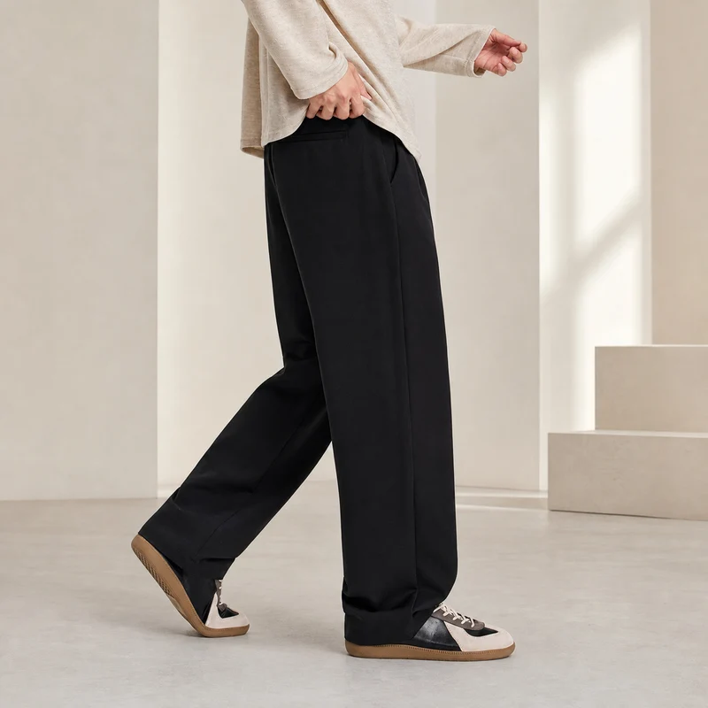 Herren Bundfaltenhose mit weitem Bein und relaxed Fit Nord Taschen