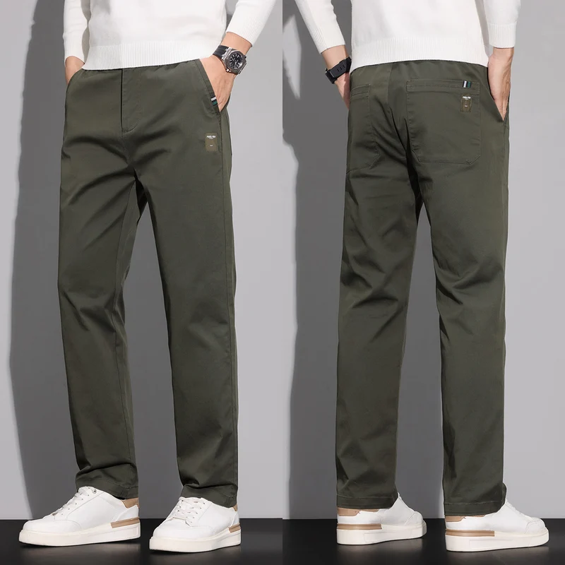 Herren Baumwoll-Chino mit geradem Schnitt und aufgesetzten Gesäßtaschen Nord Taschen