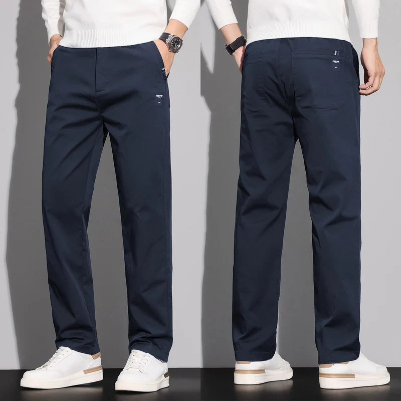 Herren Baumwoll-Chino mit geradem Schnitt und aufgesetzten Gesäßtaschen Nord Taschen