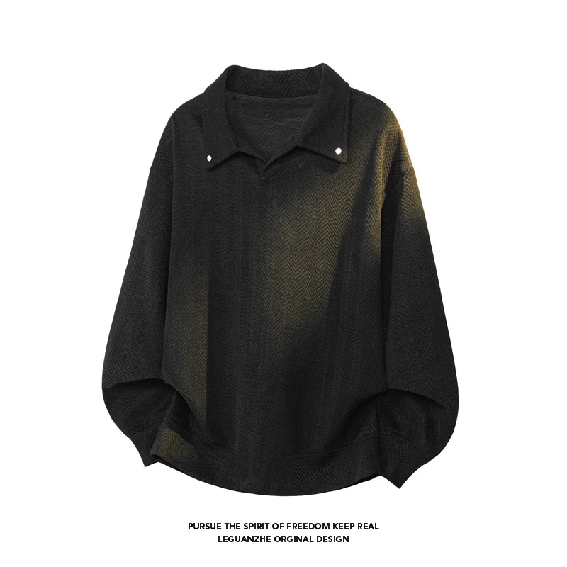 Damen Oversize-Bluse mit Fischgrätstruktur und Balloon-Ärmeln Nord Taschen