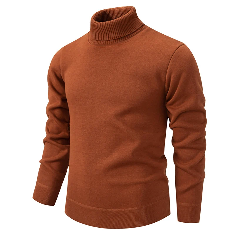 Herren Feinstrick Rollkragenpullover mit schmaler Passform und gerippten Bündchen Nord Taschen