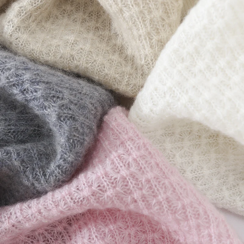 Damen Kurzärmeliges Feinstrickshirt mit Ajourstruktur und geripptem Saum Nord Taschen