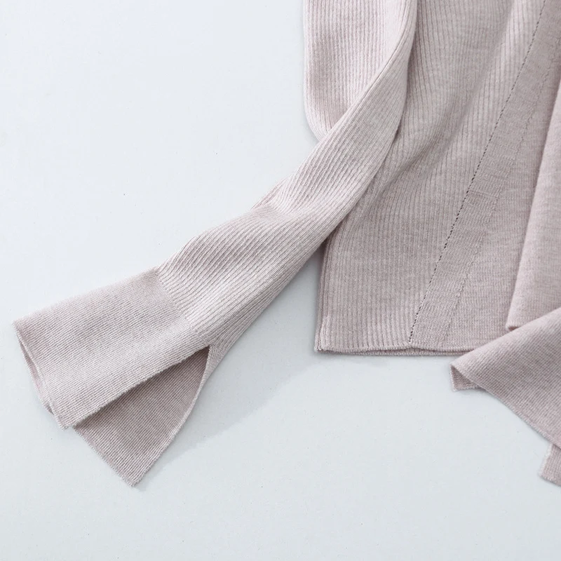 Damen Feinstrick-Pullover mit Perlenbesatz und Zierlochkante Nord Taschen