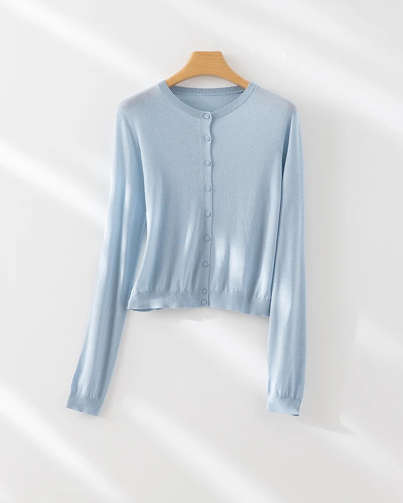 Damen Feinstrick-Cardigan mit Rundhalsausschnitt und taillierter Silhouette Nord Taschen