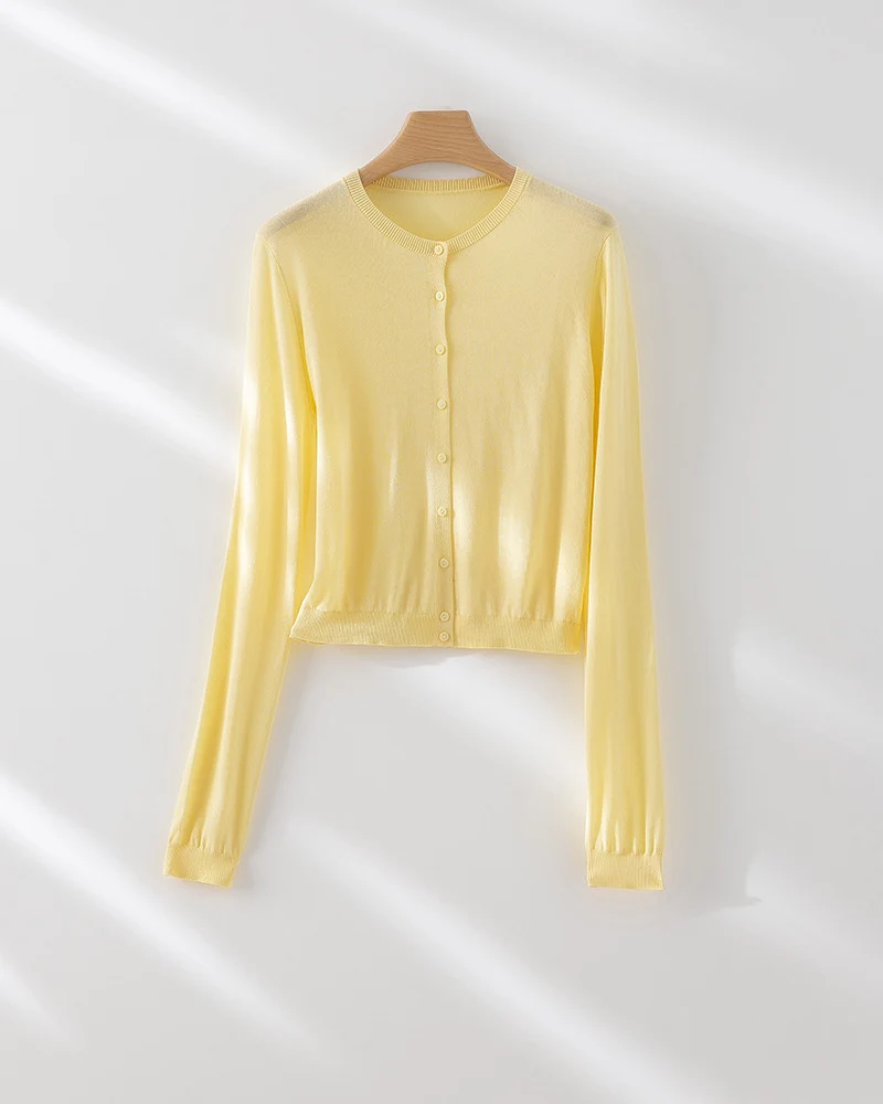 Damen Feinstrick-Cardigan mit Rundhalsausschnitt und taillierter Silhouette Nord Taschen