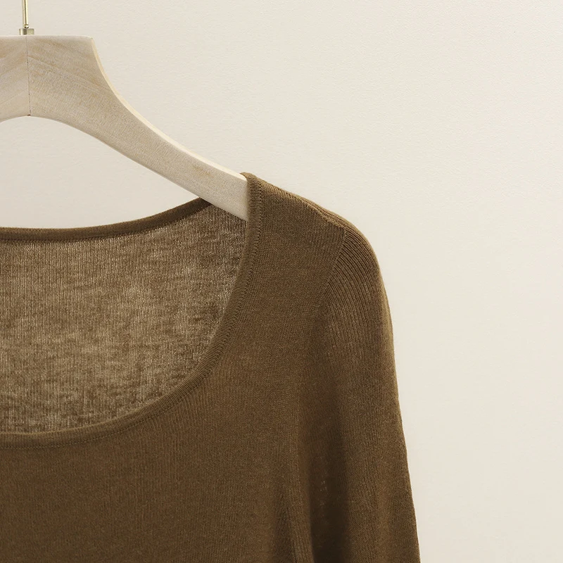 Damen Feines Ripp-Strick-Top mit breiten Trägern und glattem Fall Nord Taschen