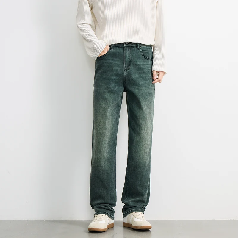 Herren Weite Relaxed‑Straight Denim‑Jeans mit mittlerer Leibhöhe und soften Used‑Effekten Nord Taschen