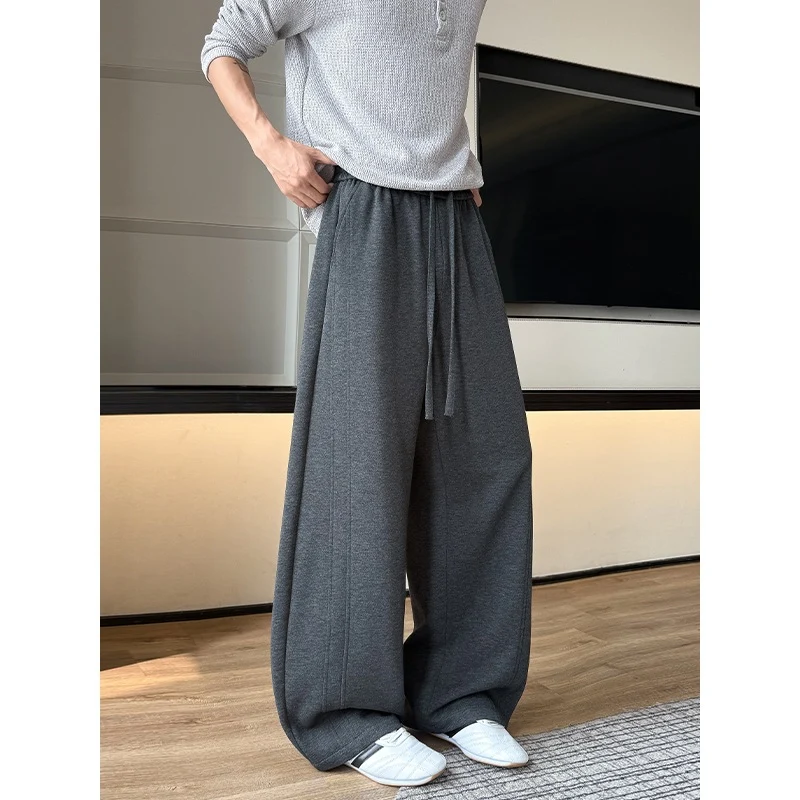 Herren Extraweite Relaxed-Loungehose aus atmungsaktivem Jersey mit Kordelzug Nord Taschen