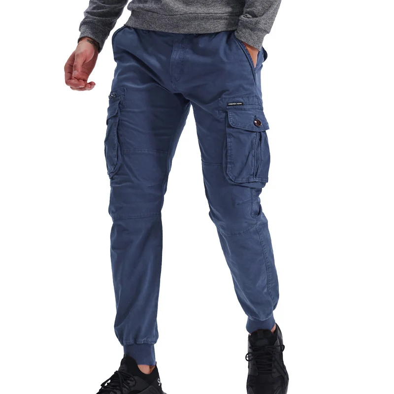Herren Cargo-Jogginghose mit Multifunktionstaschen, elastischen Bündchen und tapered Fit Nord Taschen