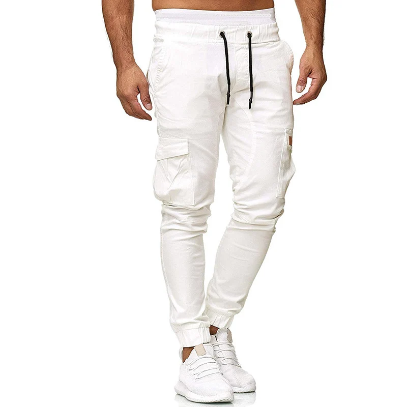 Herren Cargo-Joggerhose mit elastischem Bund, Kordelzug und tapered Bein Nord Taschen