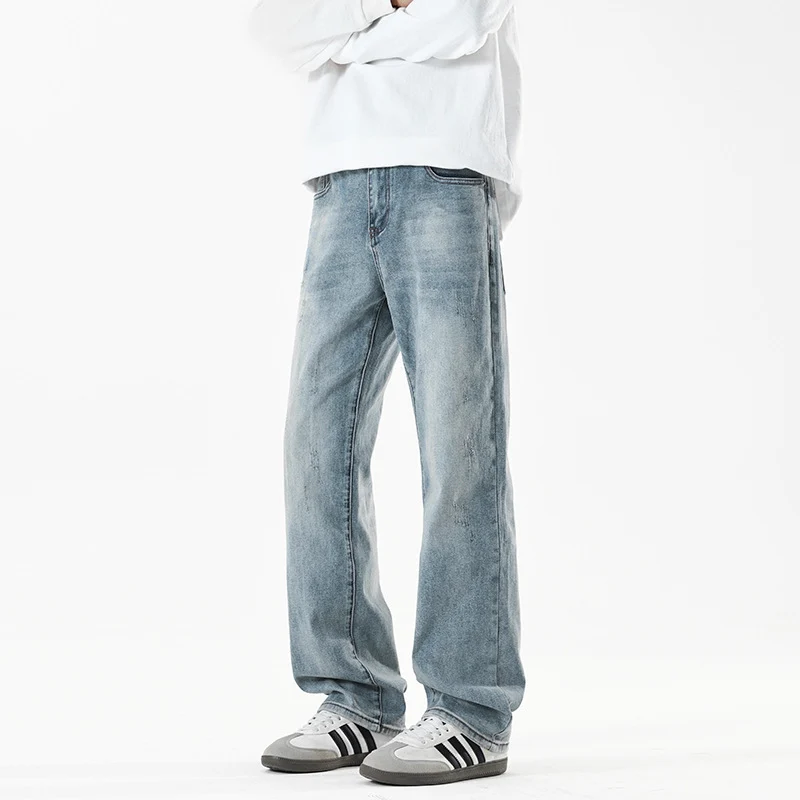 Herren Baggy-Jeans im Wide‑Leg Relaxed-Fit mit Vintage-Waschung Nord Taschen