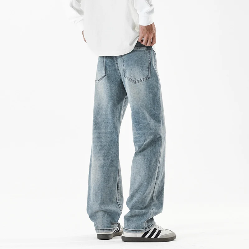 Herren Baggy-Jeans im Wide‑Leg Relaxed-Fit mit Vintage-Waschung Nord Taschen