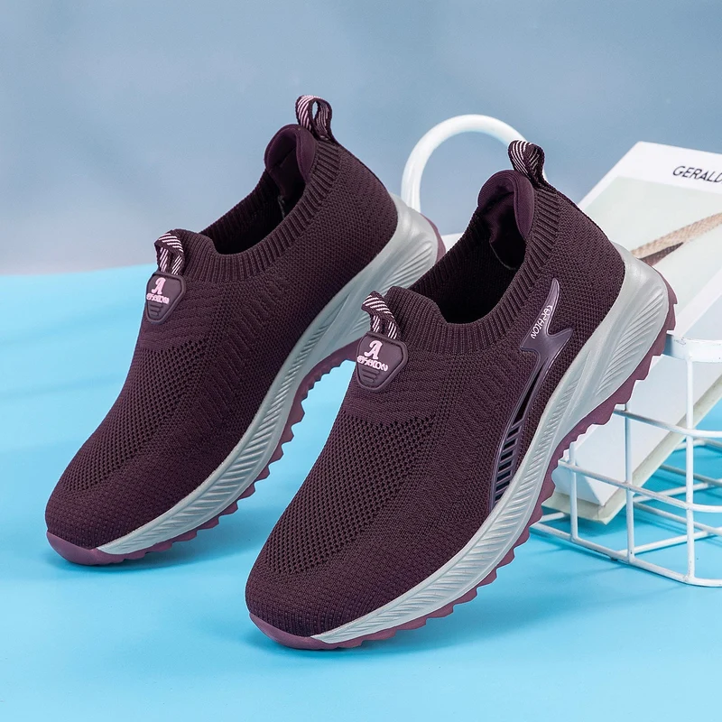 Damen Atmungsaktive Slip-On Sneakers mit dämpfender Sohle Nord Taschen