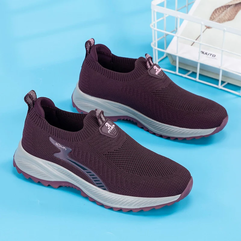 Damen Atmungsaktive Slip-On Sneakers mit dämpfender Sohle Nord Taschen