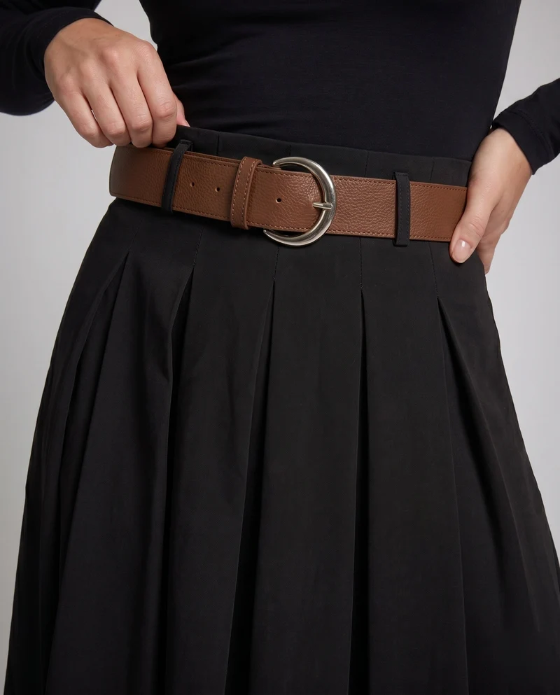 Damen Eleganter plissierter Rock aus hochwertigem Material