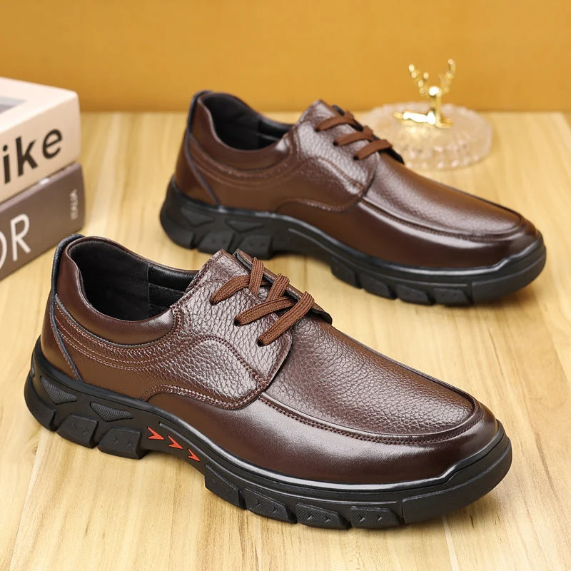 Herren Komfortable Schnürschuhe mit dämpfender Sohle und robustem Profil Nord Taschen