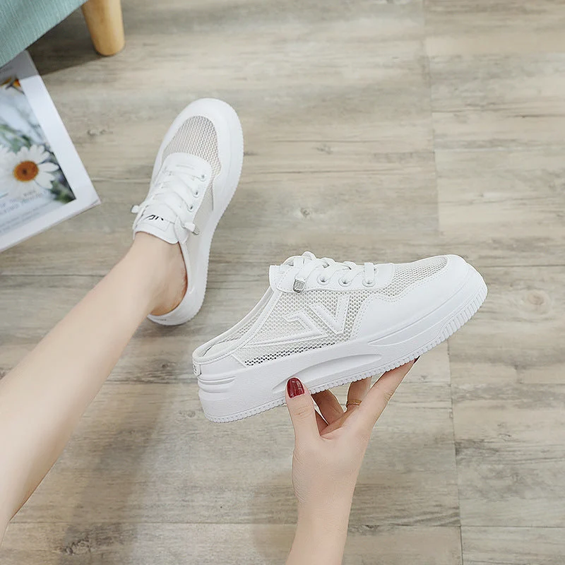 Damen Freizeitschuhe mit atmungsaktiver Netzstruktur und flexiblem Sohlenprofil