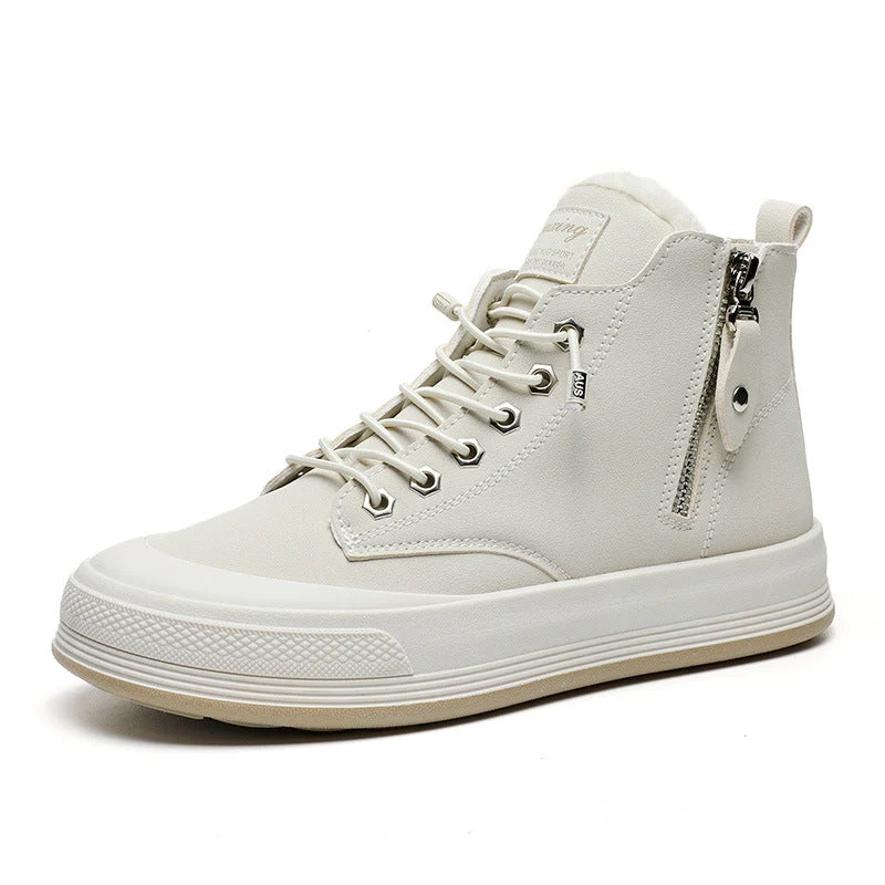 Damen Hohe Sneakers mit kuscheligem Innenfutter und robustem Zipper Nord Taschen