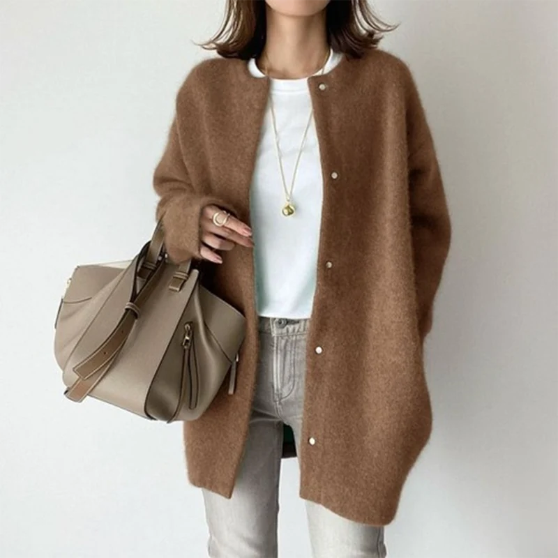 Damen Wollherbstmantel