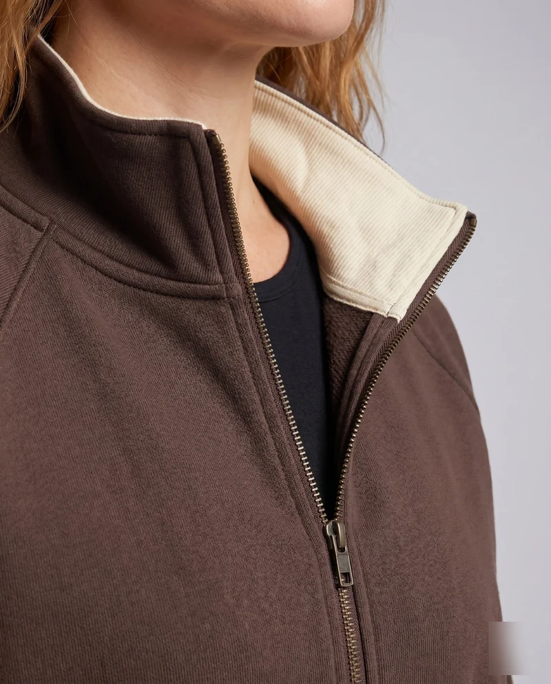 Damen Sportliche Oversized Jacke mit Kapuze und Streifen