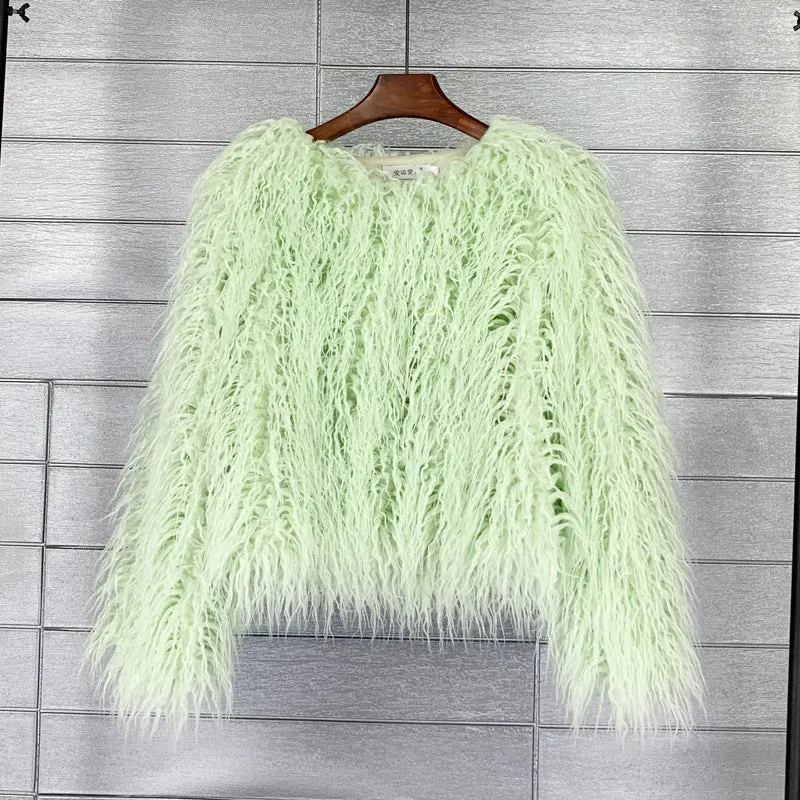 Fluffy Kurze Jacke